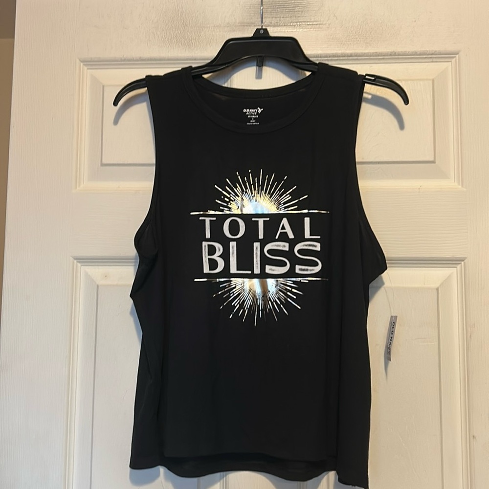 Old Navy Active Top Size Large Black